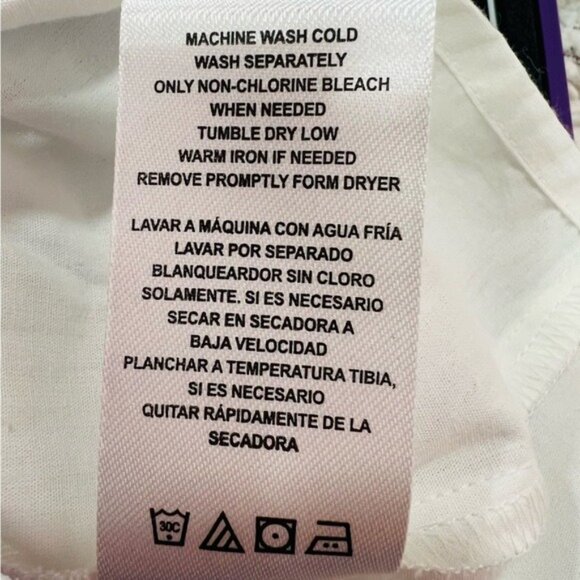 White Dress with Pink Accents size 12 - Picture 12 of 13